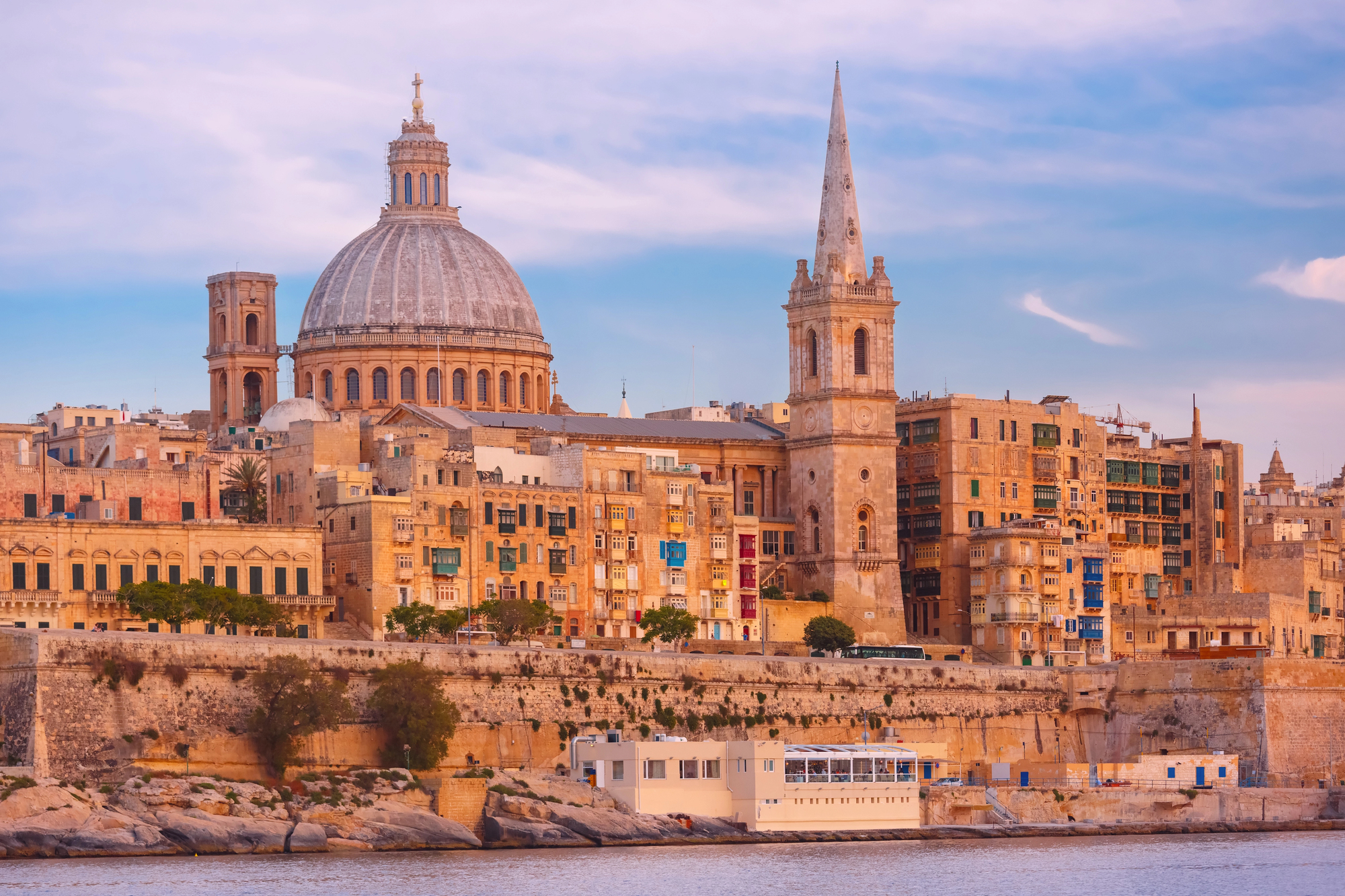 Blick auf Valletta