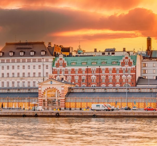 View of the Old Market Hall in Helsinki
