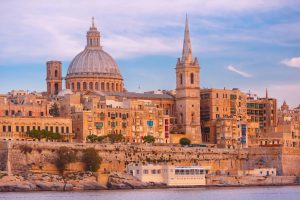Blick auf Valletta