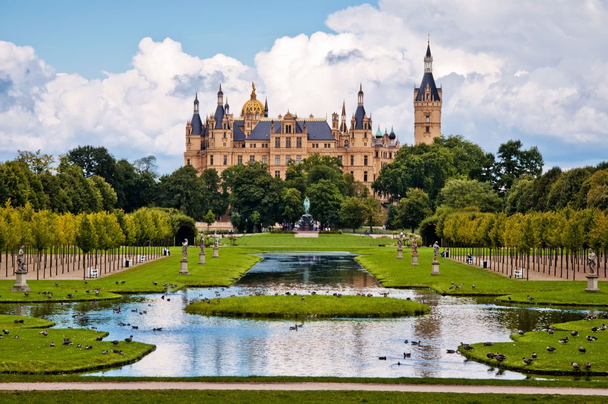 Blick auf das Schweriner Schloss