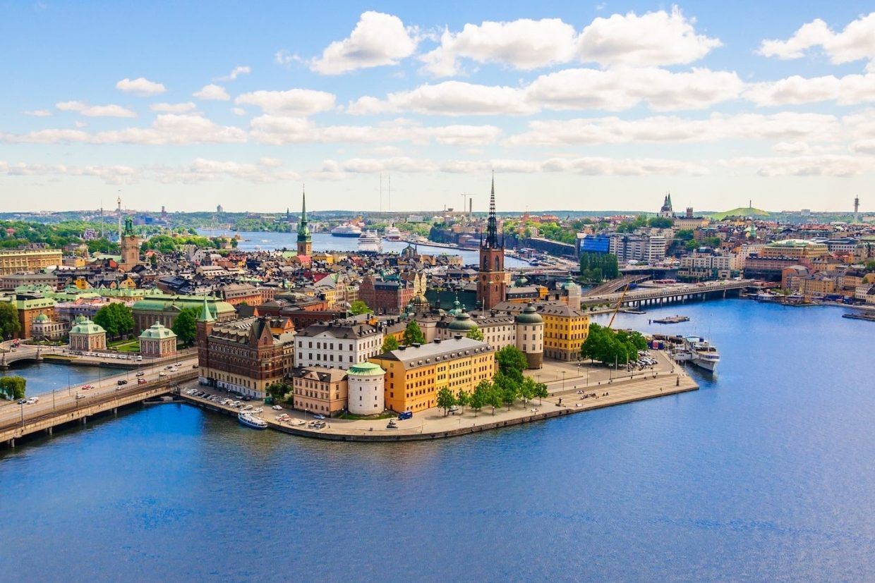 Blick auf Stockholm