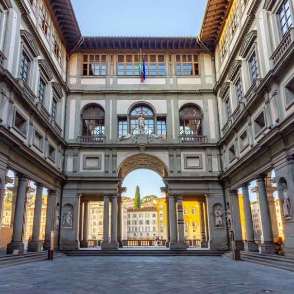 Blick auf die Uffizien