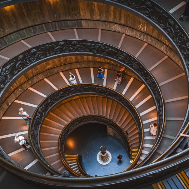 Die Wendeltreppe in den Vatikanischen Museen
