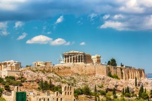 Blick auf Akropolis