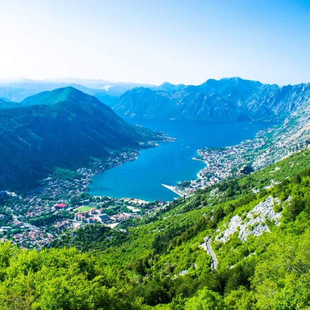 Blick auf die Bucht von Kotor