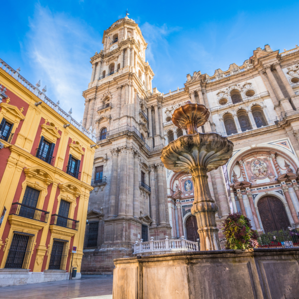 Blick auf die Kathedrale von Málaga