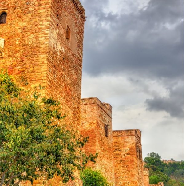 Blick auf einen Teil des Alcazaba