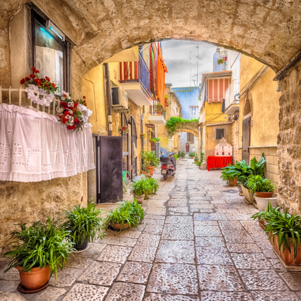 An alley in Bari’s Old Town