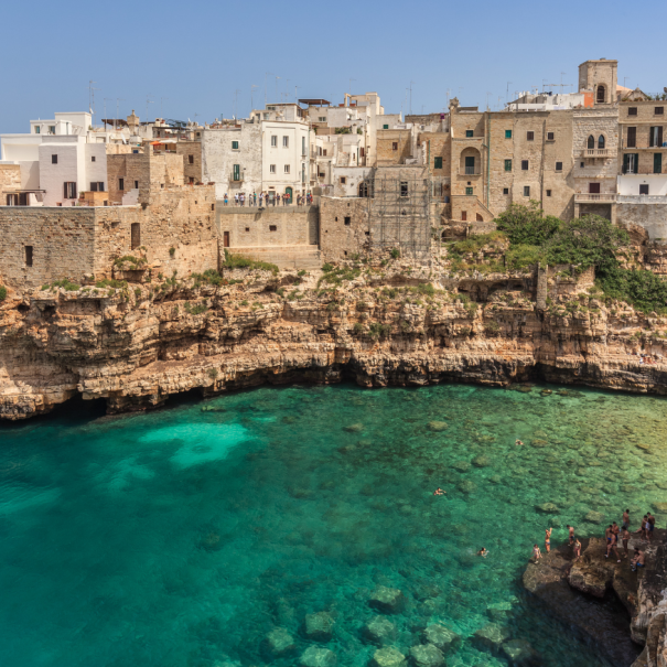 View of the coast of Bari