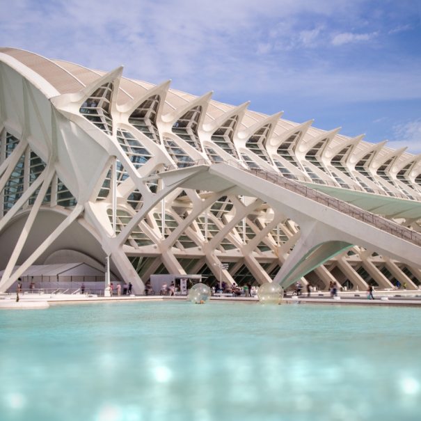 Blick auf einen Teil der Ciudad de las Artes