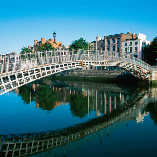 Blick auf die Ha'penny Bridge