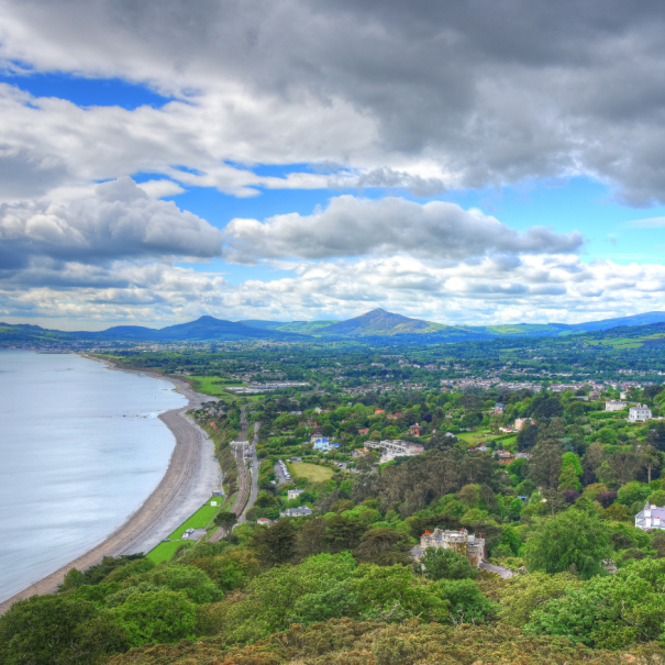 Idyllischer Ausblick vom Killiney Hill Park
