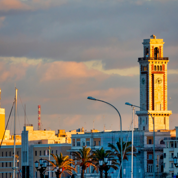 View of Bari’s seafront promenade