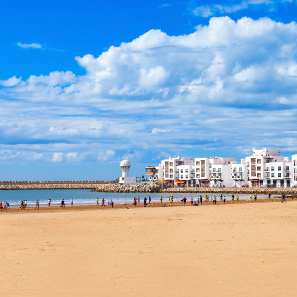 Blick auf den Strand von Agadir