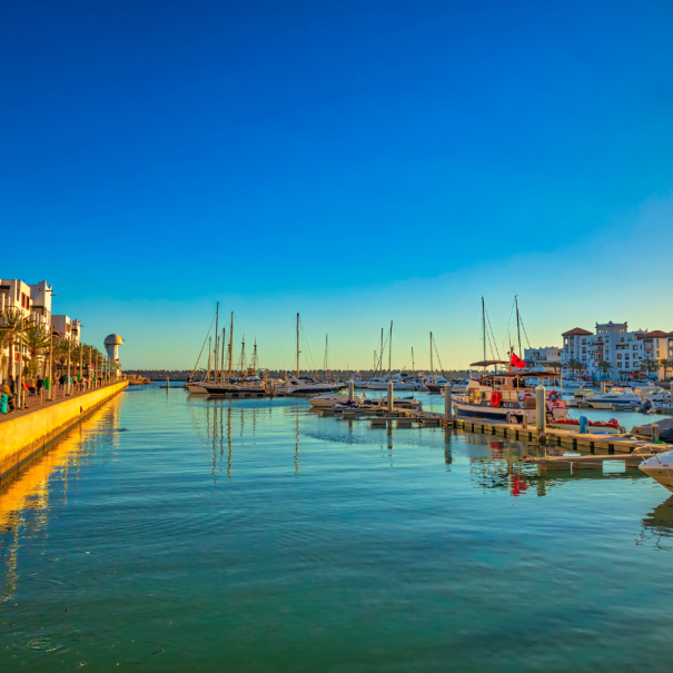 Blick auf die Marina von Agadir