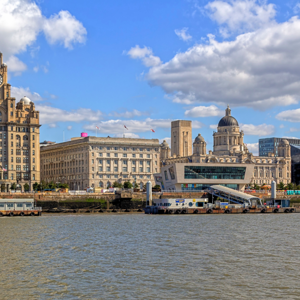 Blick auf die berühmten "Three Graces"