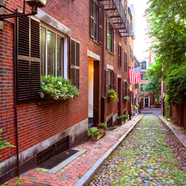 Der historische Stadtteil Beacon Hill