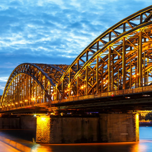 Die Hohenzollernbrücke in Köln