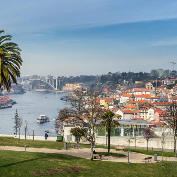 Der Garten "Jardim do Morro" in Porto