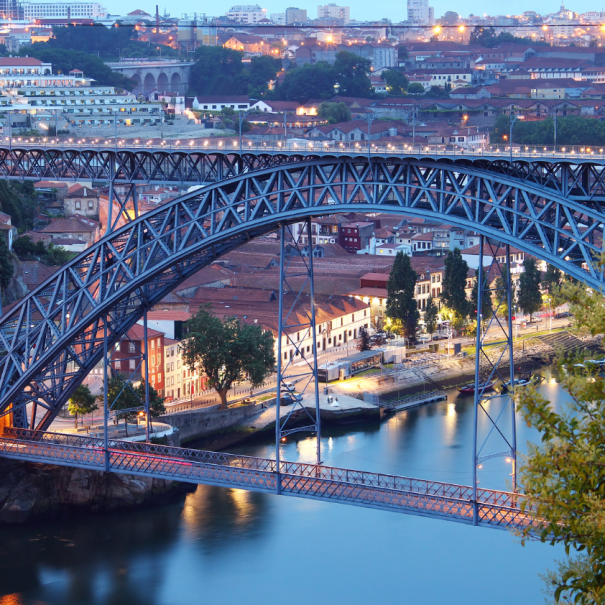 Die berühmte Brücke Ponte Dom Luis