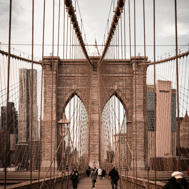 Blick auf die Brooklyn Bridge