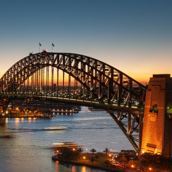 The Harbour Bridge in Sydney
