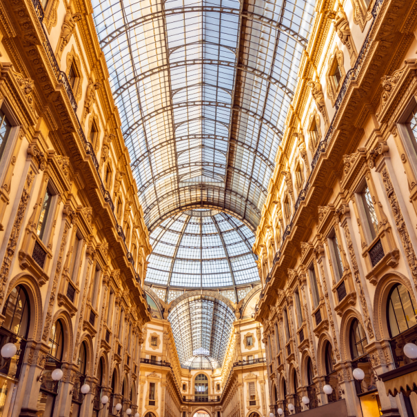 Galleria Vittorio Emanuele II in Mailand von innen